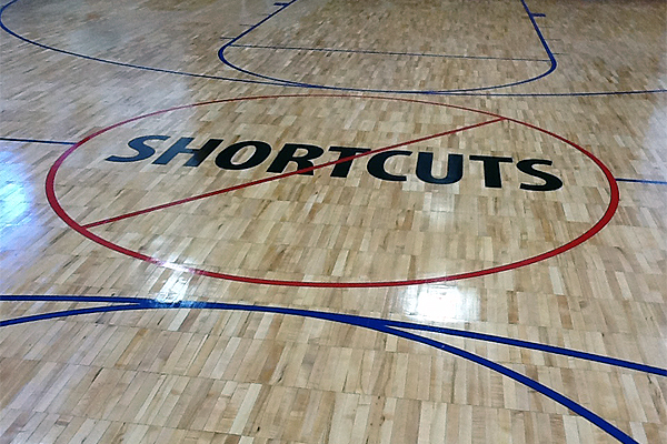 Basketball Court Floor Installation
